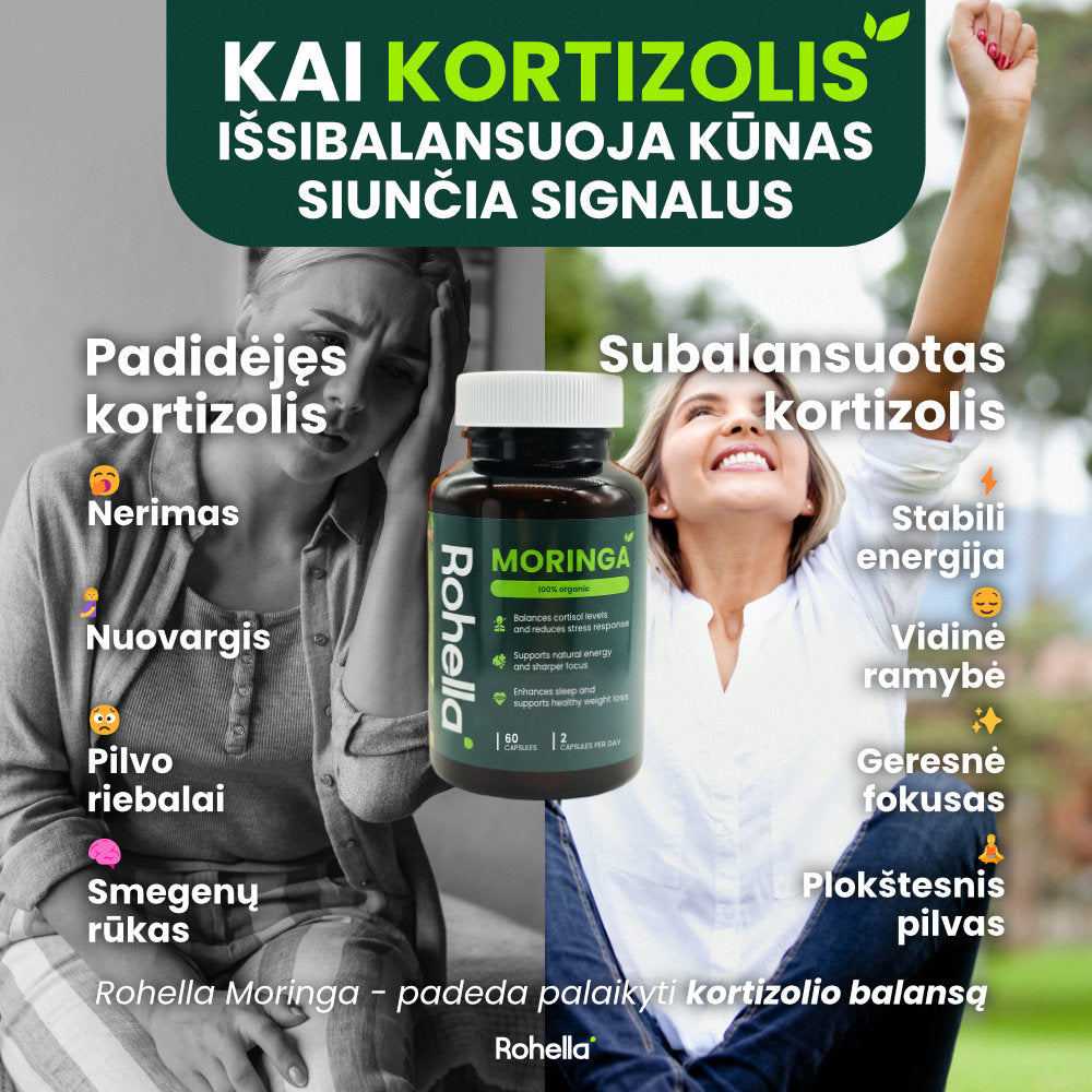Rohella Moringa - 100% natūralus maisto papildas