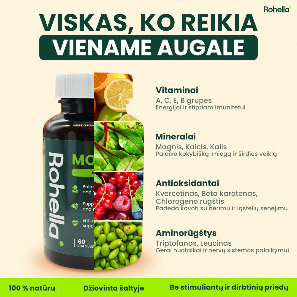 Rohella Moringa - 100% natūralus maisto papildas