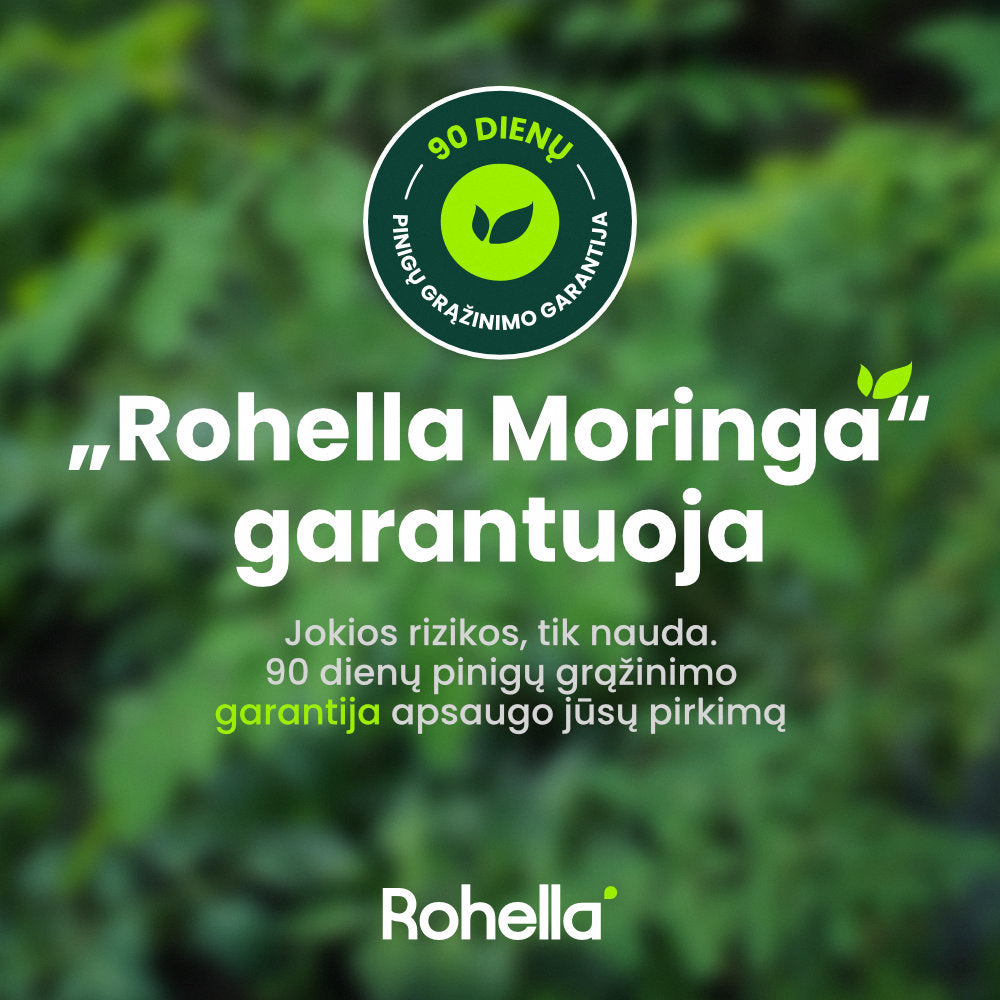Rohella Moringa - 100% natūralus maisto papildas