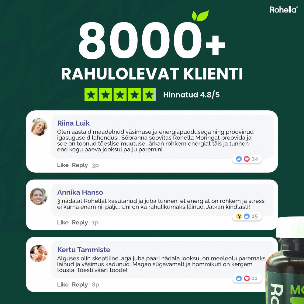 Rohella Moringa – 100% looduslik toidulisand