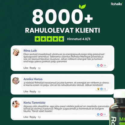 Rohella Moringa – 100% looduslik toidulisand